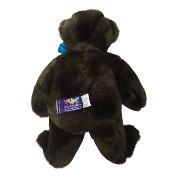 Vermont Teddy Bear 14" Plush Chocolate Brown Stuffed Animal Toy Blue Bow Tie - Picture 5 of 12